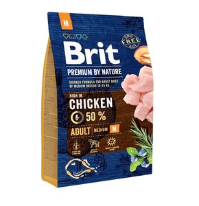 Karma dla psa BRIT Premium By Nature Medium Kurczak 3 kg