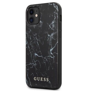 Etui GUESS Marble do Apple iPhone 12 mini Czarny