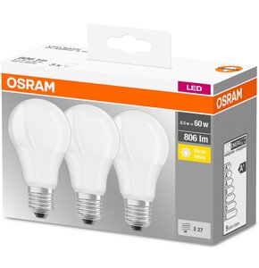 Żarówka LED OSRAM BASECLA60 8.5W E27 (3 szt.)