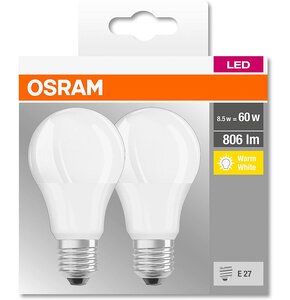Żarówka LED OSRAM BASECLA60 8.5W E27 (2 szt.)