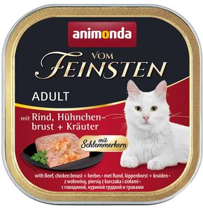 Karma dla kota ANIMONDA Vom Feinsten Wołowina z piersią z kurczaka i ziołami 100 g
