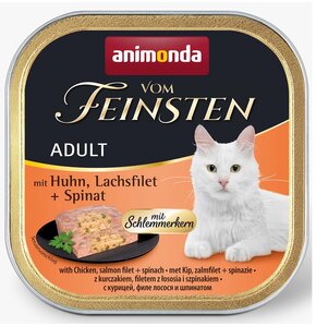 Karma dla kota ANIMONDA Vom Feinsten Kurczak z łososiem i szpinakiem 100 g