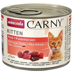Karma dla kota ANIMONDA Carny Kitten Wołowina z indykiem 200 g