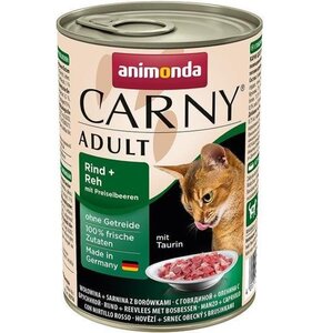 Karma dla kota ANIMONDA Carny Wołowina z sarniną i borówkami 400 g