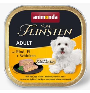 Karma dla psa ANIMONDA Vom Feinsten Wołowina z jajkiem i szynką 150 g