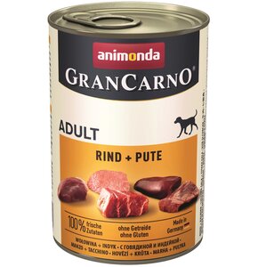 Karma dla psa ANIMONDA GranCarno Wołowina z indykiem 400 g