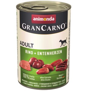 Karma dla psa ANIMONDA GranCarno Wołowina i kacze serca 400 g