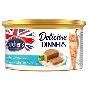 Karma dla kota BUTCHER'S Classic Delicious Dinners Tuńczyk z rybą oceaniczną 85 g