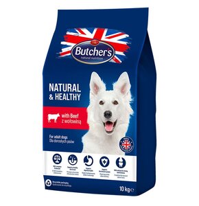 Karma dla psa BUTCHER'S Natural & Healthy z wołowiną 10 kg