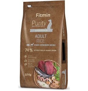 Karma dla psa FITMIN Purity Rice Adult Ryba z dziczyzną 2 kg