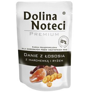 Karma dla psa DOLINA NOTECI Premium Łosoś z marchewką i ryżem 100 g