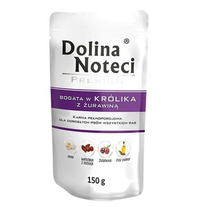 Karma dla psa DOLINA NOTECI Premium Królik z żurawiną 150 g