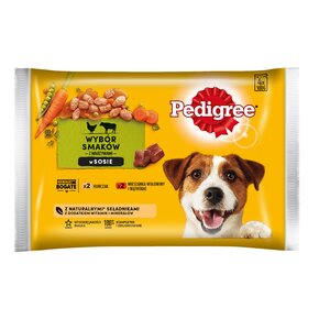 Karma dla psa PEDIGREE Vital Protection Mix Smaków z warzywami (4 x 100 g)