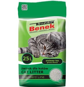 Żwirek dla kota SUPER BENEK Standard Zielony Las 10722 25 L