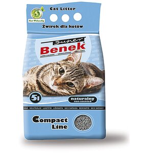 Żwirek dla kota SUPER BENEK Compact Naturalny 5 L