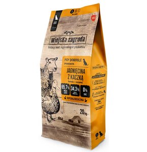 Karma dla psa WIEJSKA ZAGRODA Jagnięcina z kaczką S 20 kg