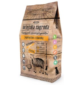 Karma dla psa WIEJSKA ZAGRODA Jagnięcina z kaczką S 9 kg
