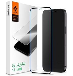 Szkło hartowane SPIGEN Glass FC do Apple iPhone 12 Pro Max Czarny