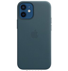 Etui APPLE Leather Case MagSafe do iPhone 12 mini Bałtycki błękit