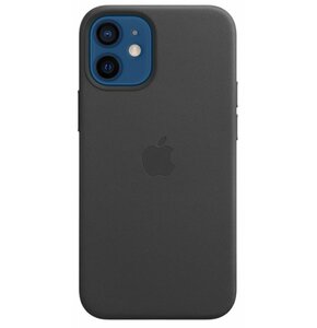Etui APPLE Leather Case MagSafe do iPhone 12 mini Czarny