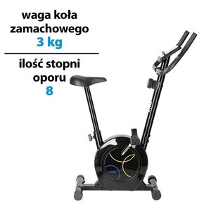 Rower magnetyczny ONE FITNESS RM8740 Czarny