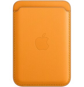 Skórzany portfel APPLE MagSafe do Apple iPhone 12 Żółty