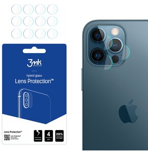 Szkło hybrydowe na obiektyw 3MK Lens Protection do Apple iPhone 12 Pro