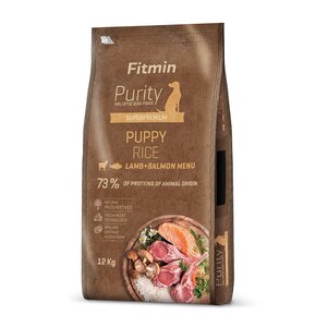 Karma dla psa FITMIN Purity Puppy Jagnięcina z łososiem 12 kg
