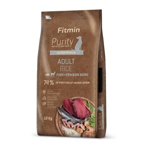 Karma dla psa FITMIN Purity Ryba ze świeżą dziczyzną 12 kg