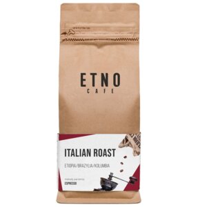 Kawa ziarnista ETNO CAFE Italian Roast Arabica 0.25 kg