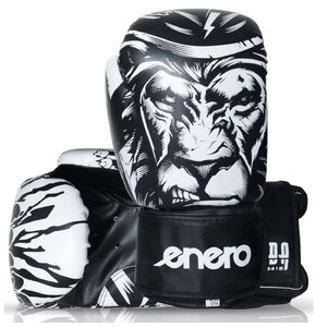 Rękawice bokserskie ENERO Tiger (rozmiar 14oz) Czarno-biały