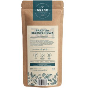 Kawa mielona GRANO TOSTADO Brazylia Bezkofeinowa Arabica 0.5 kg