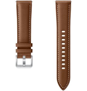 Pasek do Samsung Gear Sport/Galaxy Watch/Galaxy Watch Active Stitch Leather Band Brązowy