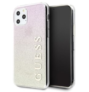 Etui GUESS Glitter Gradient do Apple iPhone 11 Pro Max Różowo-złoty