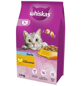 Karma dla kota WHISKAS Sterile Kurczak 1.4 kg