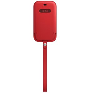 Etui APPLE Leather z MagSafe do iPhone 12 Mini Czerwony