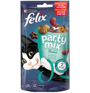 Karma dla kota FELIX Party Mix Łosoś z mintajem i pstrągiem 60 g