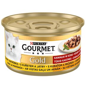 Karma dla kota GOURMET Gold Kurczak i wątróbka 85 g