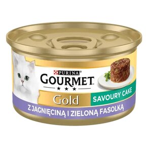 Karma dla kota GOURMET Gold Savoury Cake Jagnięcina i zielona fasola 85 g