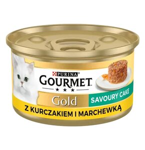 Karma dla kota GOURMET Gold Savoury Cake Kurczak i marchewka 85 g