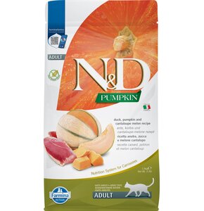 Karma dla kota FARMINA N&D Kaczką z dynią i melonem Cantaloupe 1.5 kg