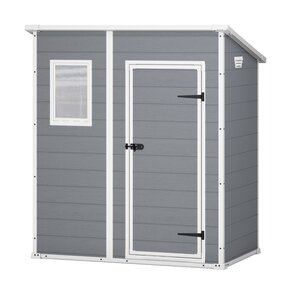 Domek narzędziowy KETER Manor Pent 230394 6x4 Szaro-biały 183.5 x 111 x 200.5 cm