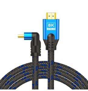 Kabel HDMI - HDMI SAVIO CL-148 8K 3 m Czarno-niebieski