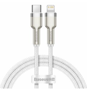 Kabel USB-C - Lightning BASEUS Cafule 1 m Biały