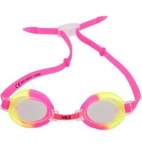 Okulary pływackie NILS AQUA 173 AF Różowy-żółty