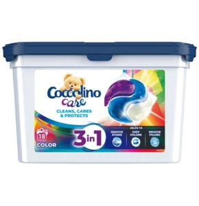 Kapsułki do prania COCCOLINO Care 3 in 1 Color - 18 szt.