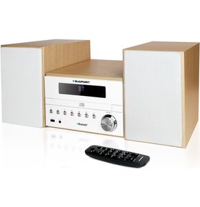 Wieża BLAUPUNKT MS45BT Jasne Drewno/Ecru, Odtw.CD/-R/-RW, BT, Tuner FM z cyfrową syntezą PLL, Wejście USB