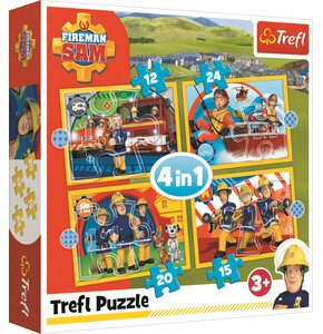 Puzzle TREFL Pomocny Strażak Sam 34373 (71 elementów)