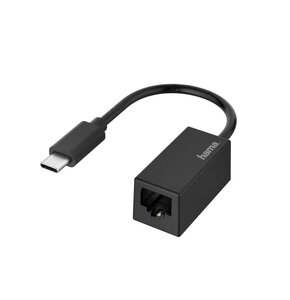 Adaptateur USB-C vers Ethernet et USB-C noir - Atom