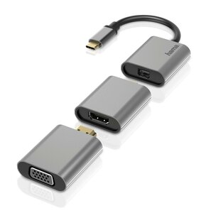 Adapter USB-C - Mini DisplayPort/HDMI/VGA HAMA